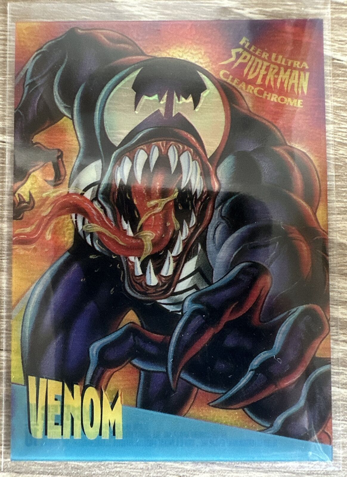 1995 Fleer Ultra Spider-Man Clear Chrome Limited Chase Grail Card Venom