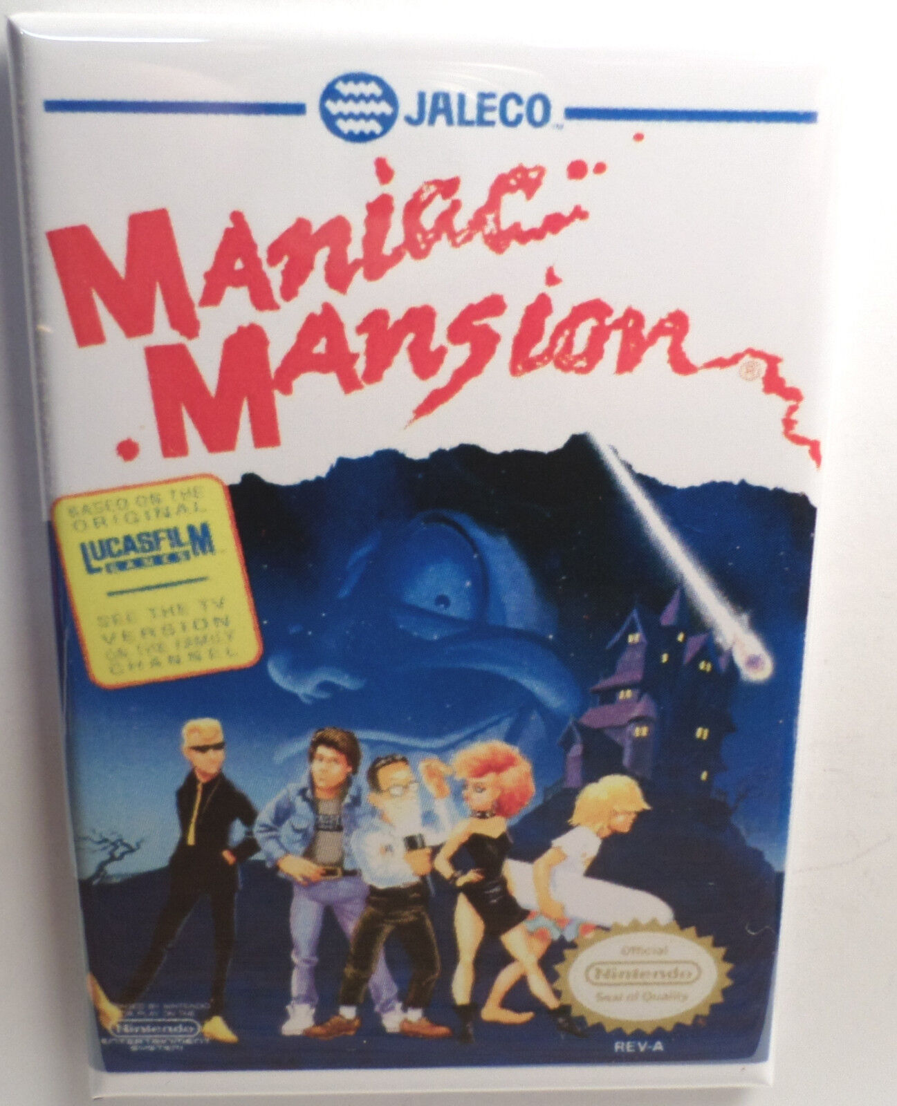 Maniac Mansion Nintendo NES Vintage Game Box  2\