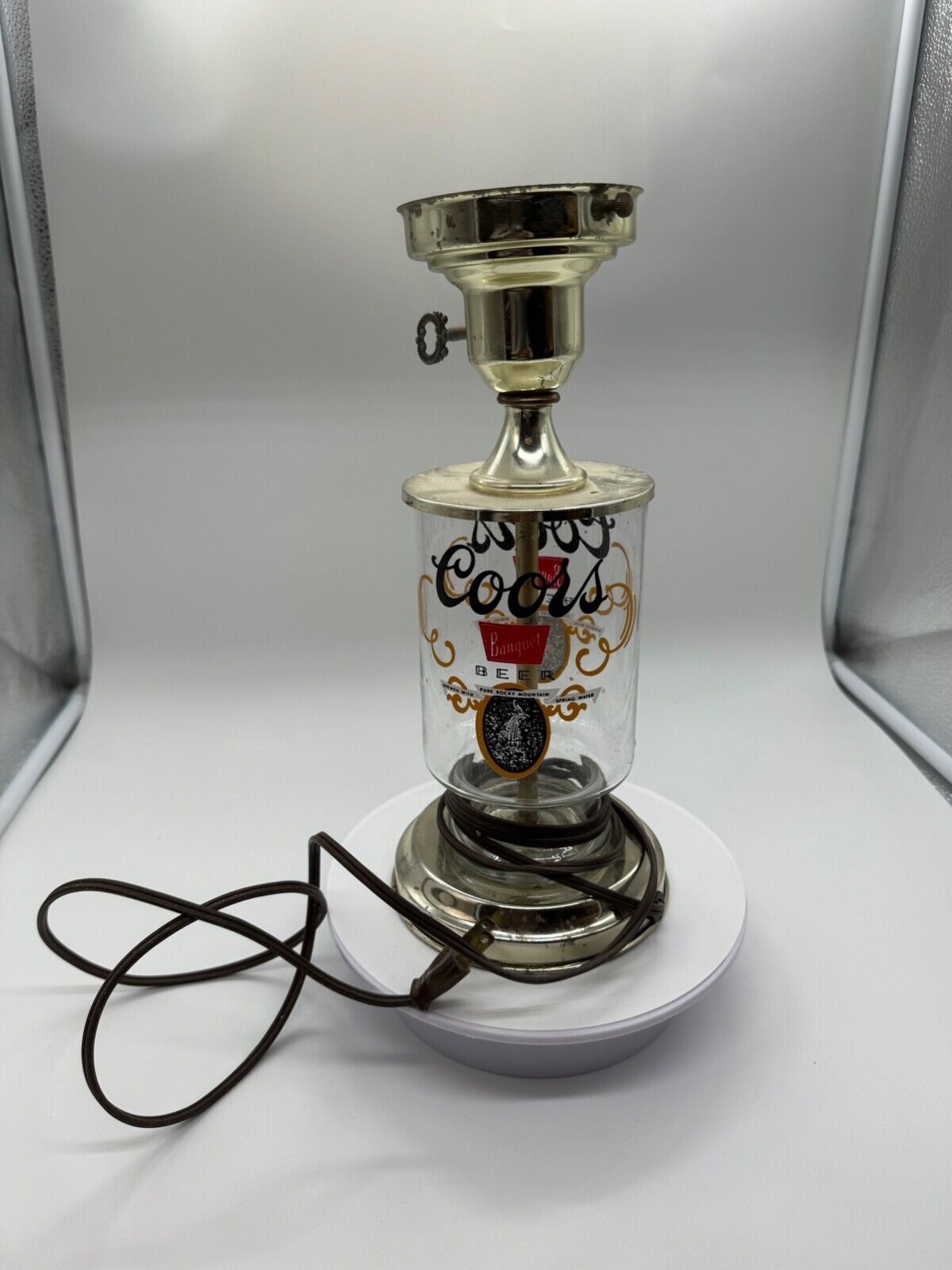 Coors Vintage Table Lamp For Repair Only - 