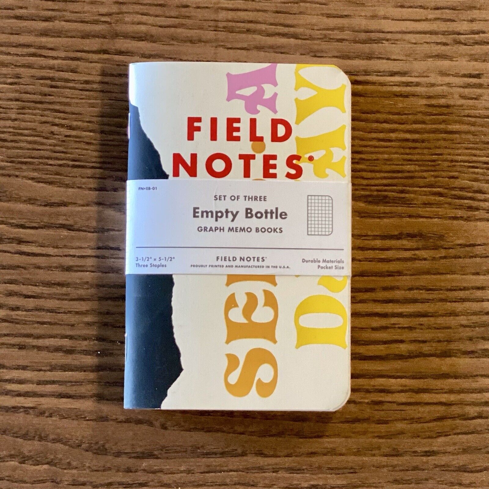 Field Notes Empty Bottle 3PK, Special Edition Unsealed