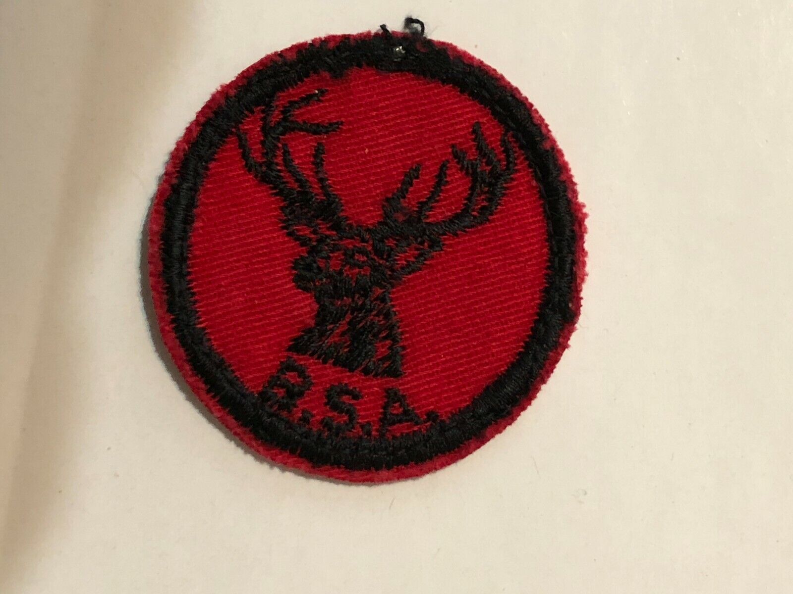 BSA Boy Scout red and black patrol patch Stag Patrol deer