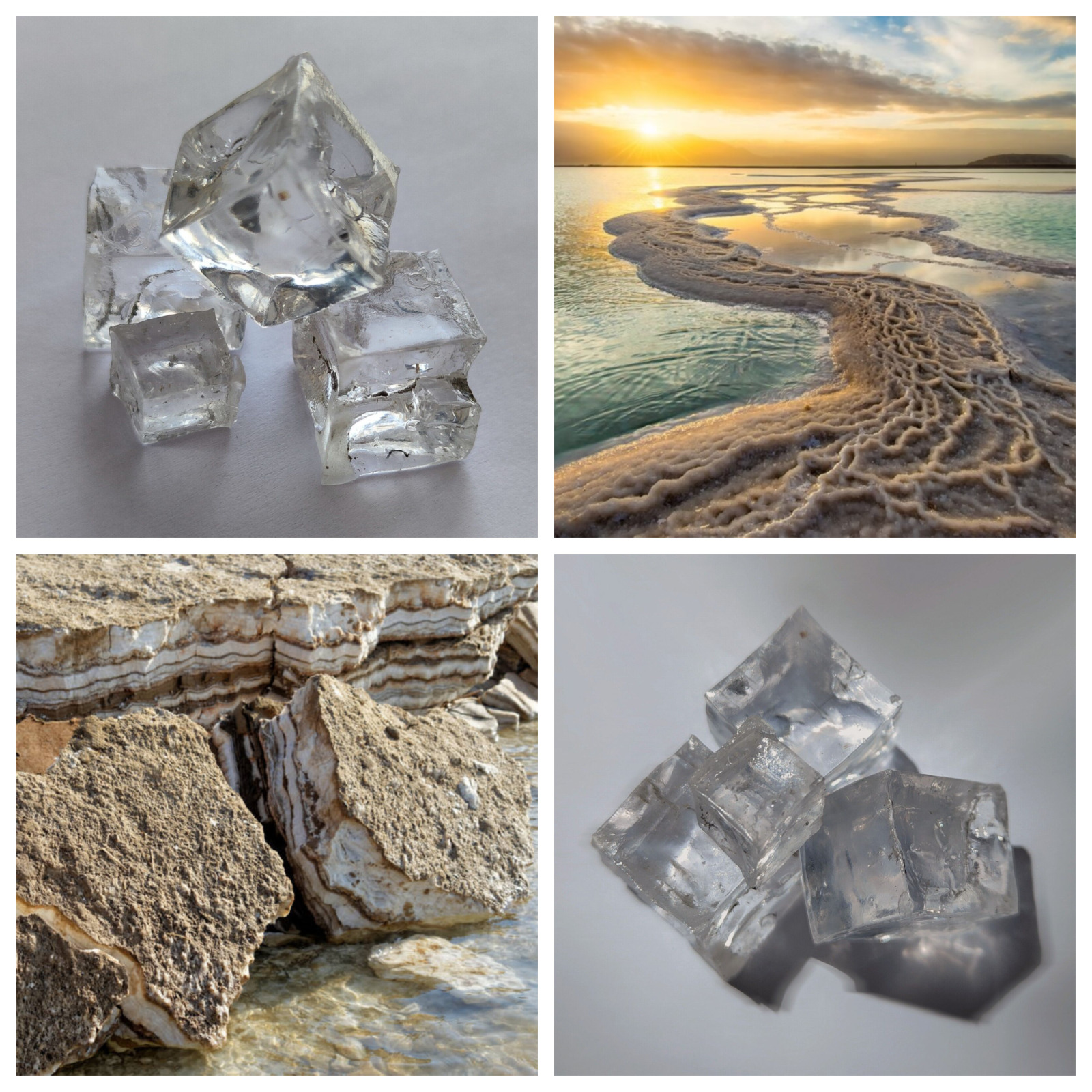 Rare Natural Pure Dead Sea Salt Cubes • Nature Miracle • Dead Sea • Holy Land
