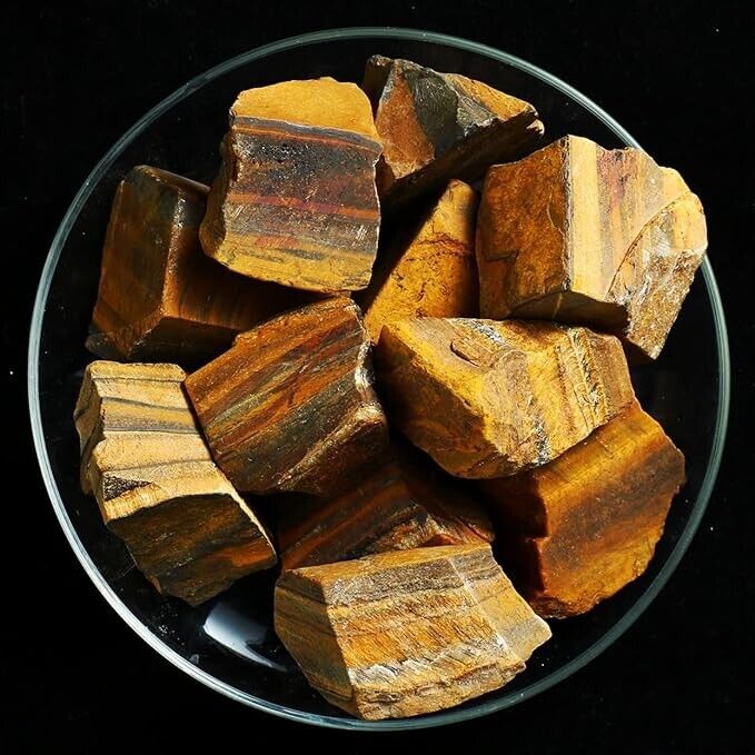 Raw Tiger Eye Rough Stone Rocks Crystal Mineral Specimens Collection Jewelry DIY