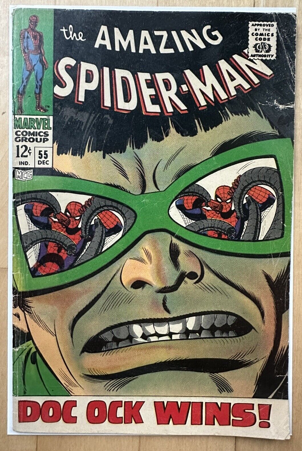 Amazing Spider-Man #55 Marvel 1967 Doc Of Stan Lee John Romita VG+