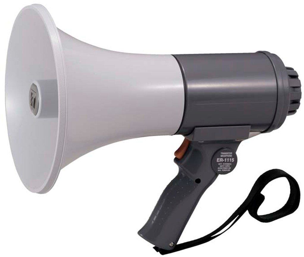 Toa Dip-Proof Megaphone Bullhorn Lightweight Portable Loudspeaker ER-1115