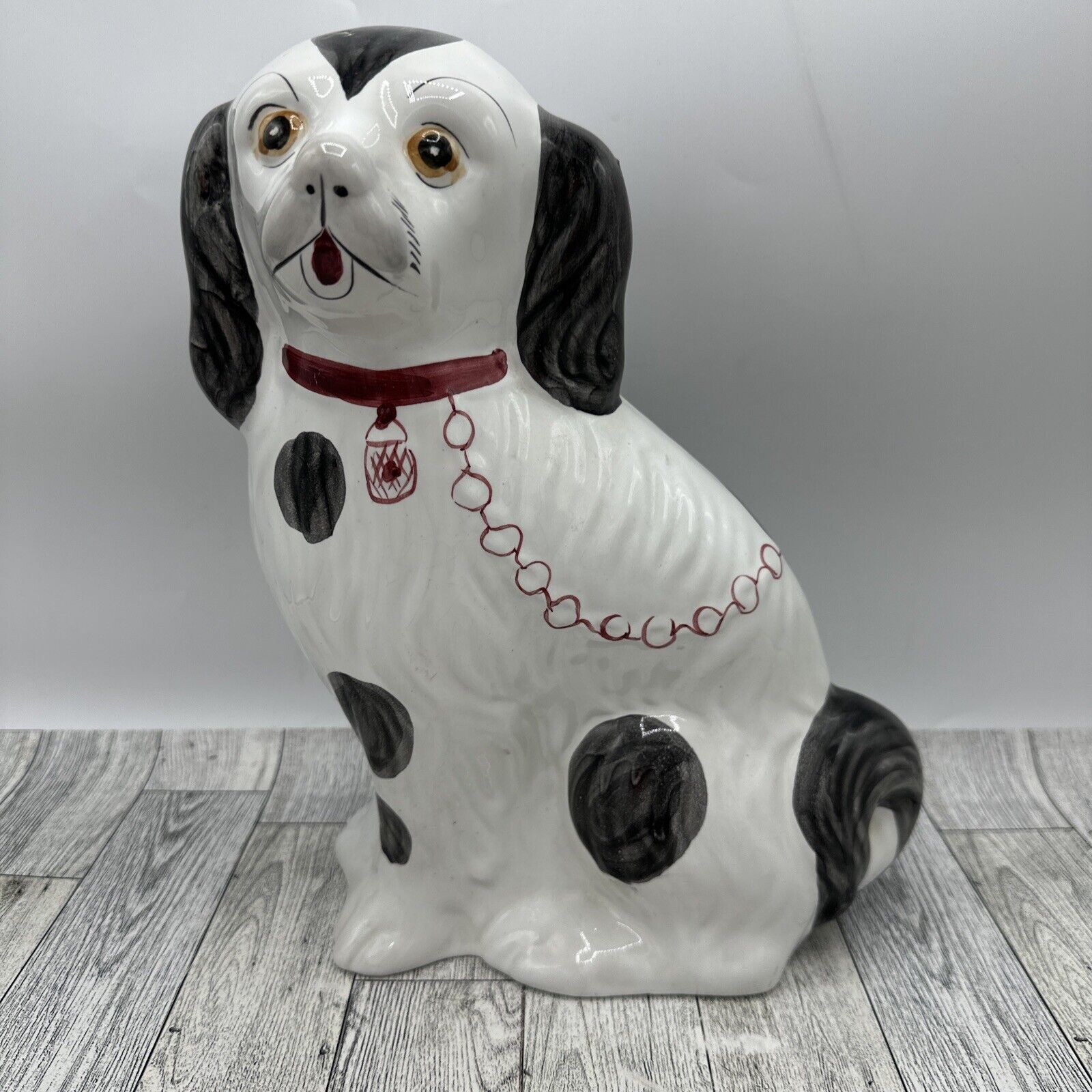 Staffordshire Style Dog Stature Spaniel Ceramic 12\