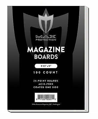 200 Max Pro Magazine Size ACID FREE Backing Boards backer
