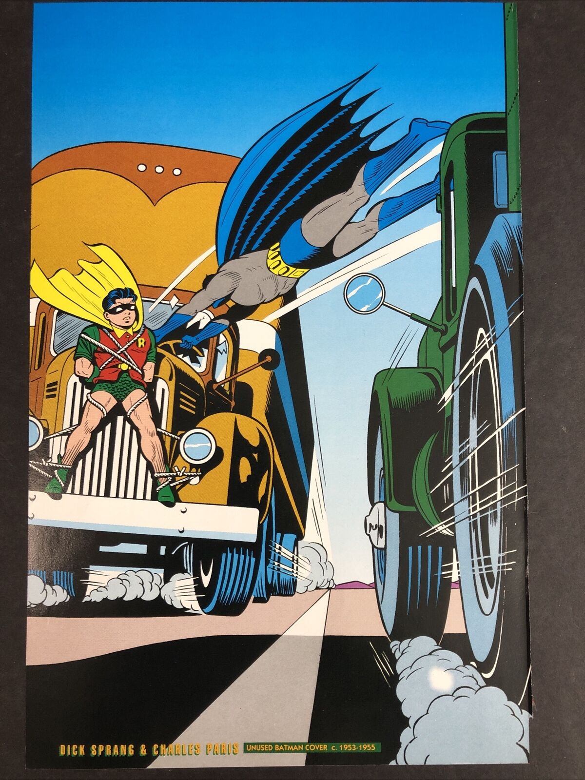 Unused Batman And Robin Cover Circadian 1953-1955 DC Comics Mini Poster 6.5x10
