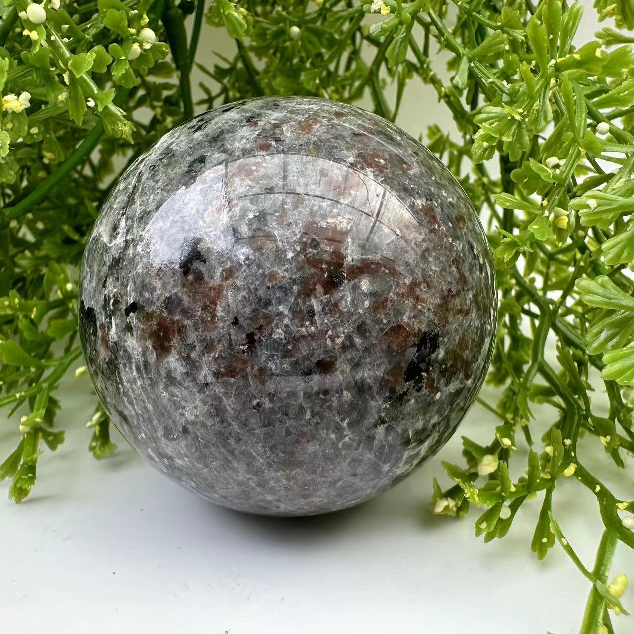 1pc 1400g+ Natural Yooperite Ball quartz crystal sphere Gem Reiki Healing 100mm+