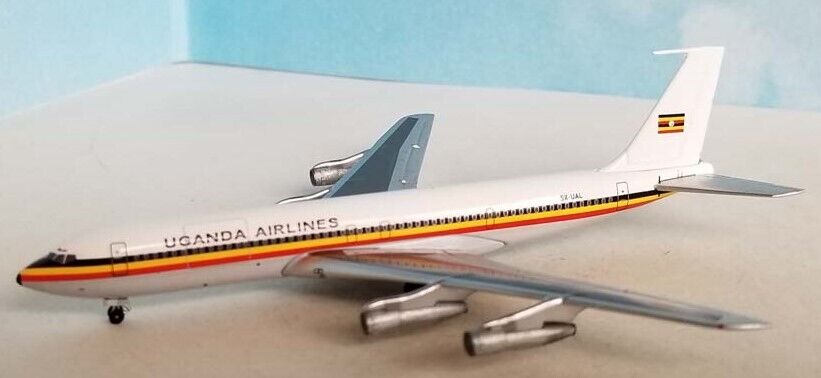 Aeroclassics AC411075 Uganda Airlines Boeing 707-300 5X-UAL Diecast 1/400 Model