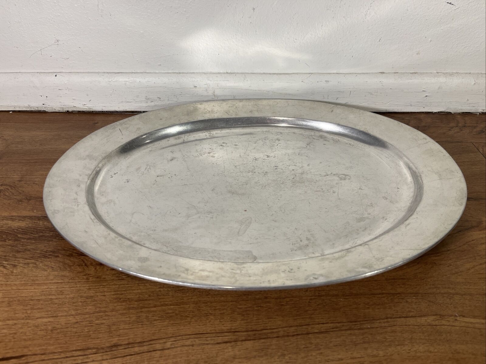 Vintage Wilton Company Silver Plate Tray Large Heavy 19” Plain