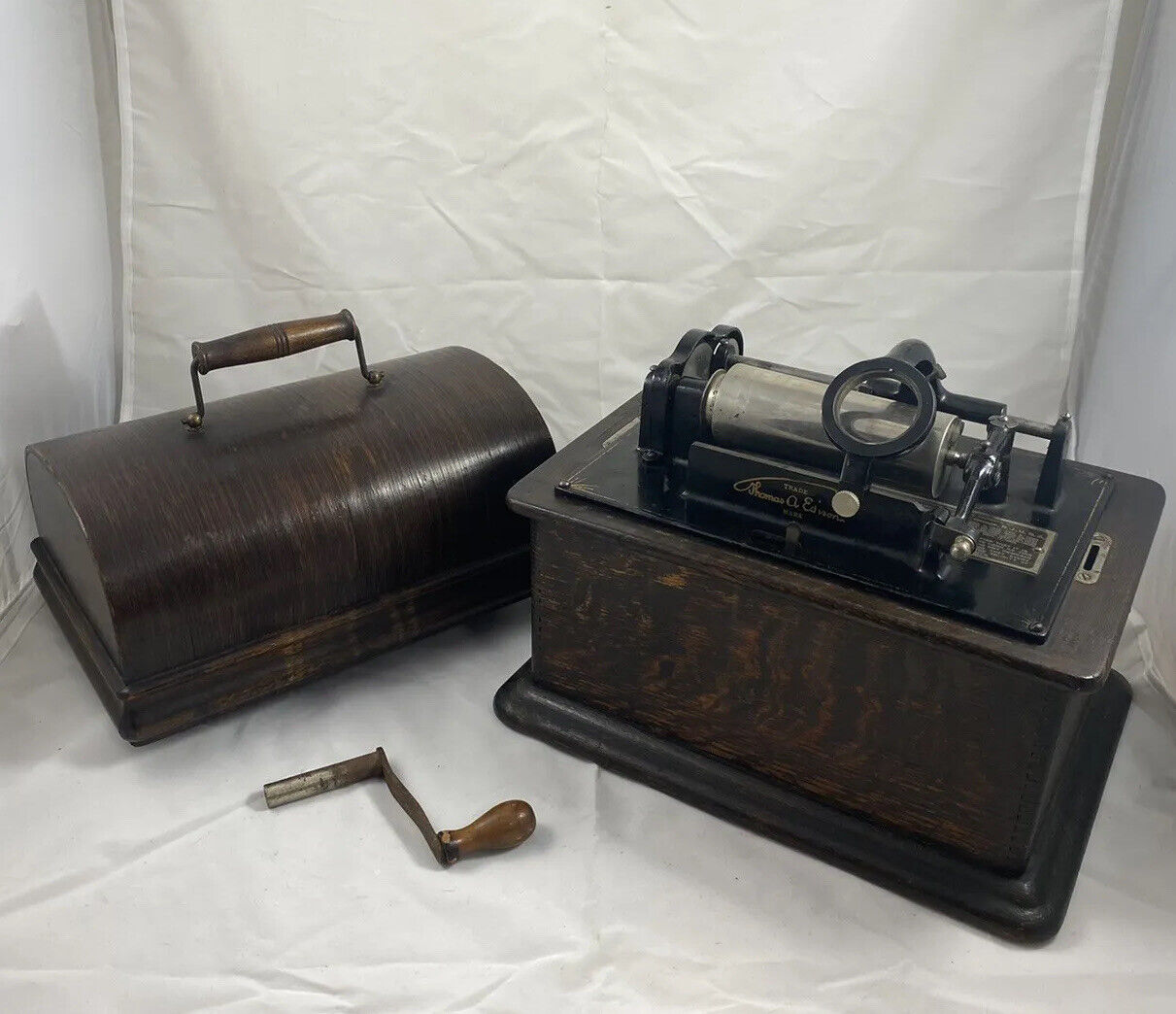 1903 Thomas Edison Standard Phonograph WORKING Antique READ Serial S 357055