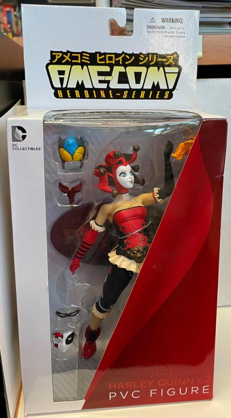 HARLEY QUINN JESTER DC AME-COMI FIGURE- DC DIRECT- LIMITED- DAMAGED BOX