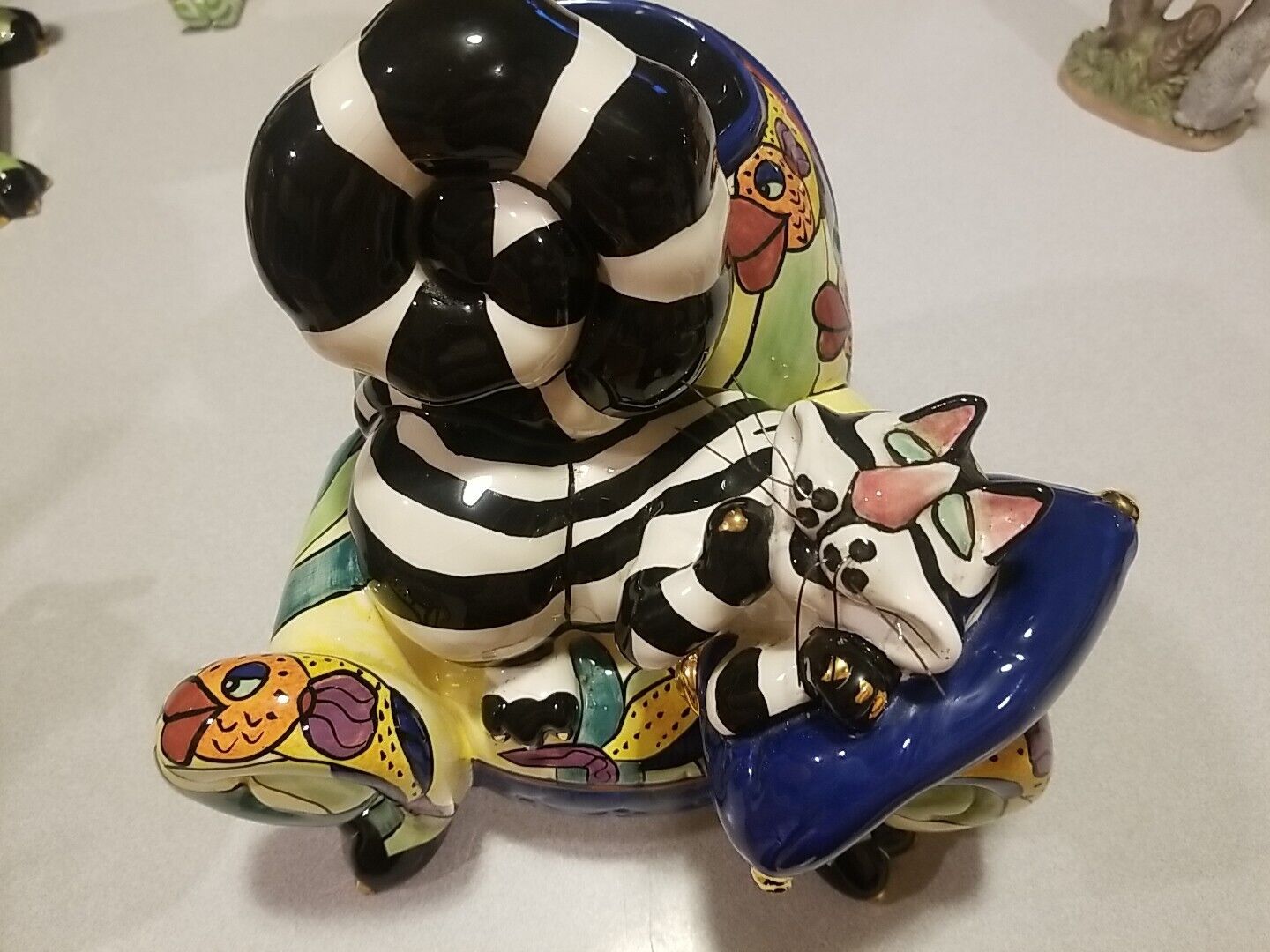 Clancey the Cat Character Collectible Ceramic Figure - Swak by Lynda Corneille