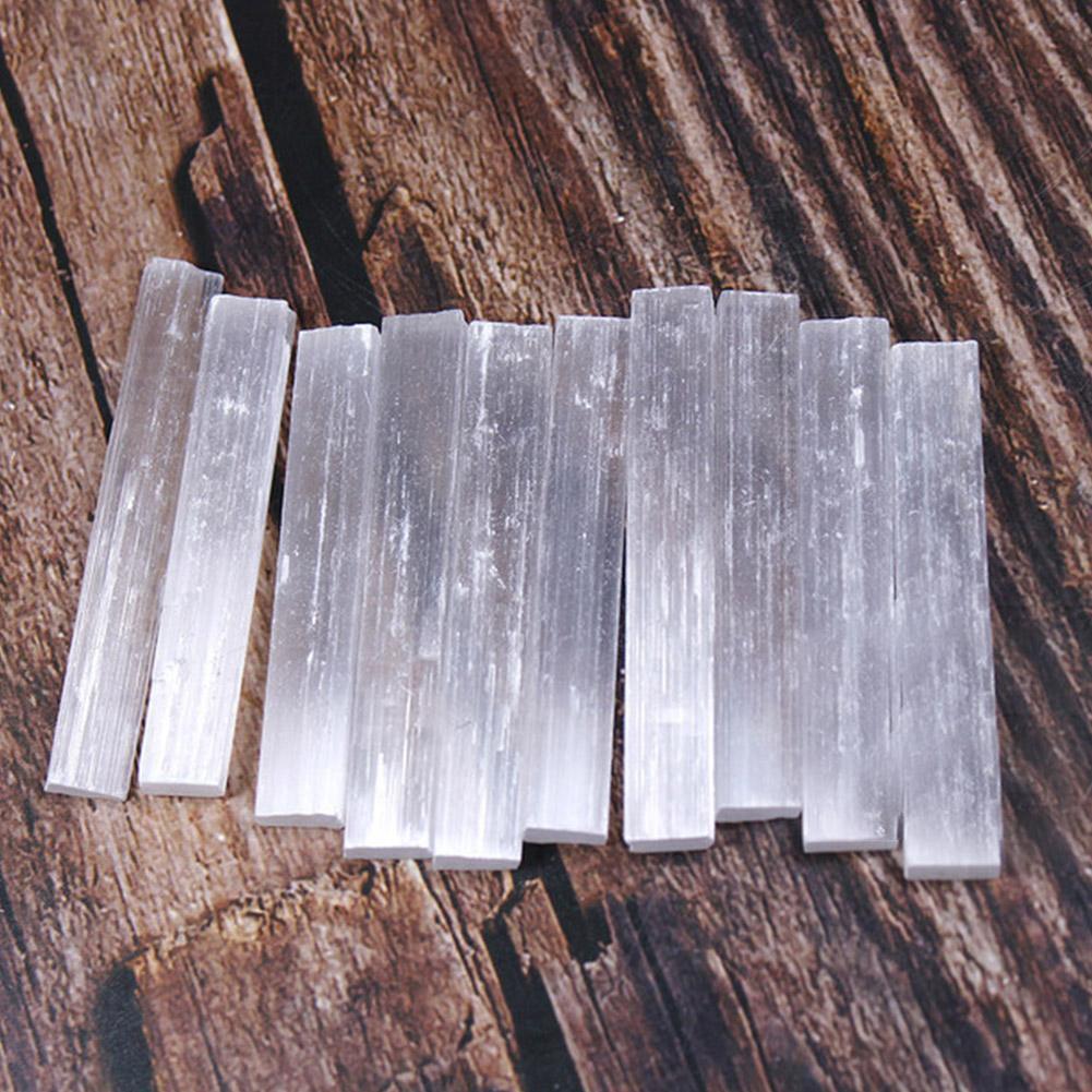 10pcs Large Selenite Crystal Wands / Sticks - Crystal Cleanin g FAST