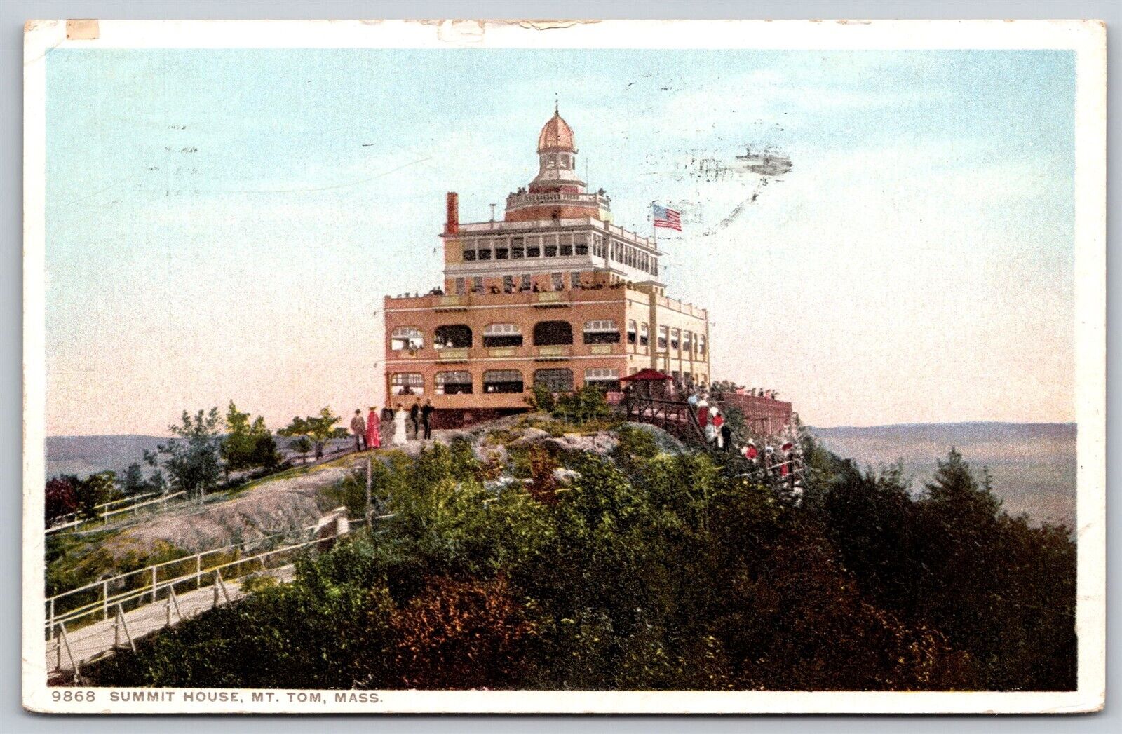 Postcard Summit House, Mt Tom, Mass 1913 P177