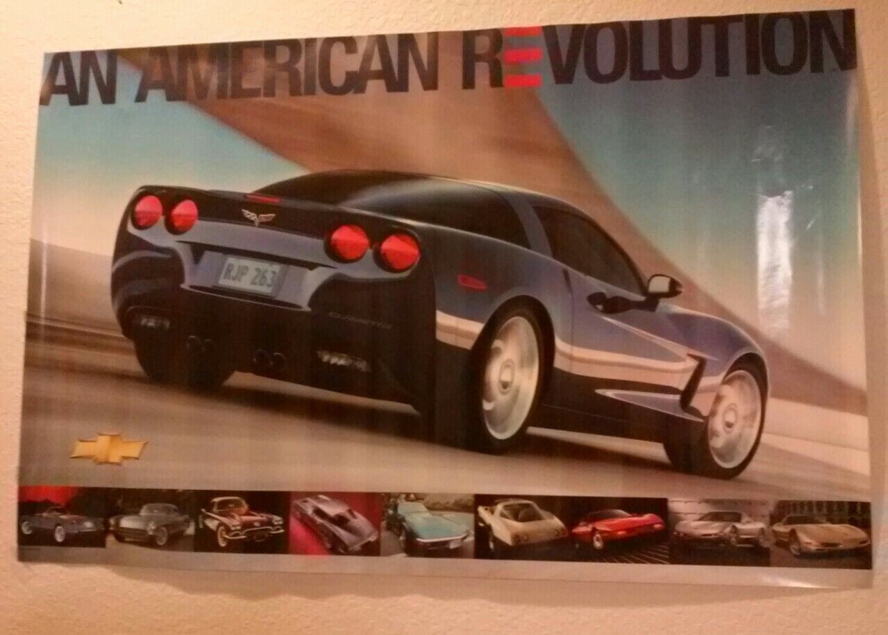 Choose your lot Corvette showroomposter  AmericanRevolution 2005 34x22 