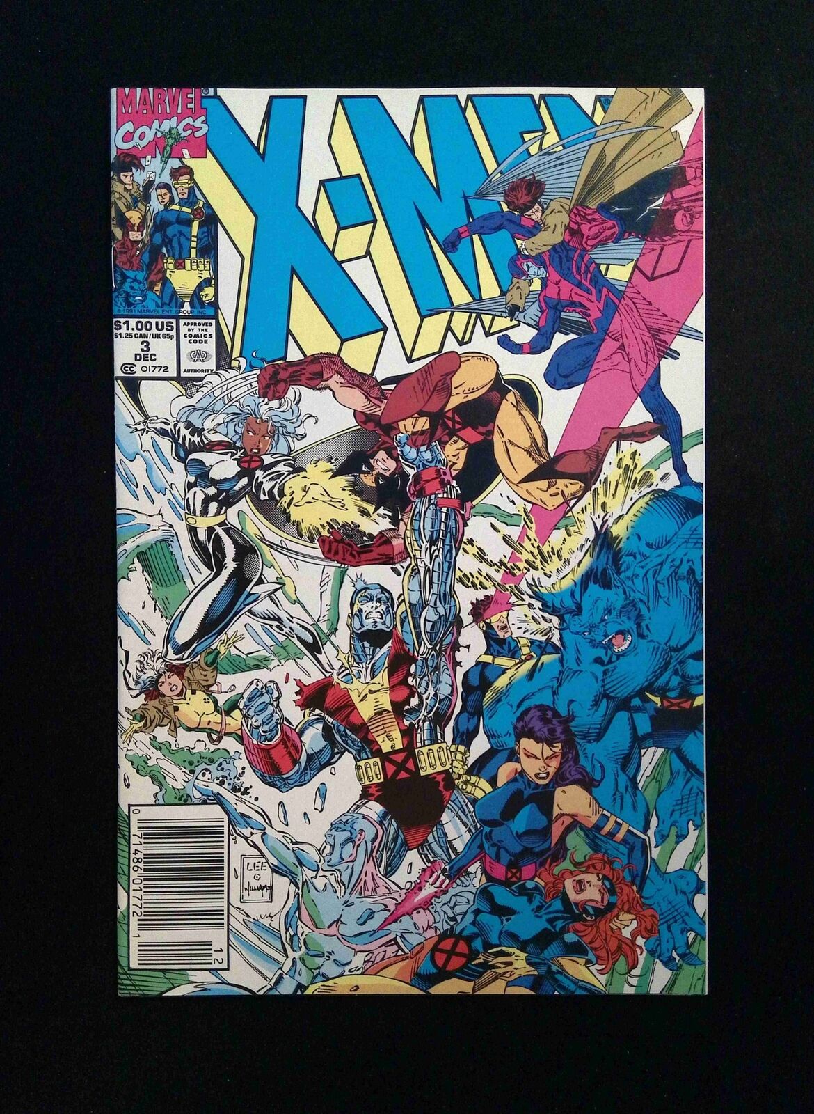 X-Men #3  MARVEL Comics 1991 VF+ NEWSSTAND