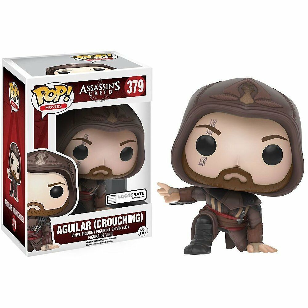 Funko POP Movies #379 Assassin's Creed Aguilar (Crouching) Loot Crate EXCLUSIVE