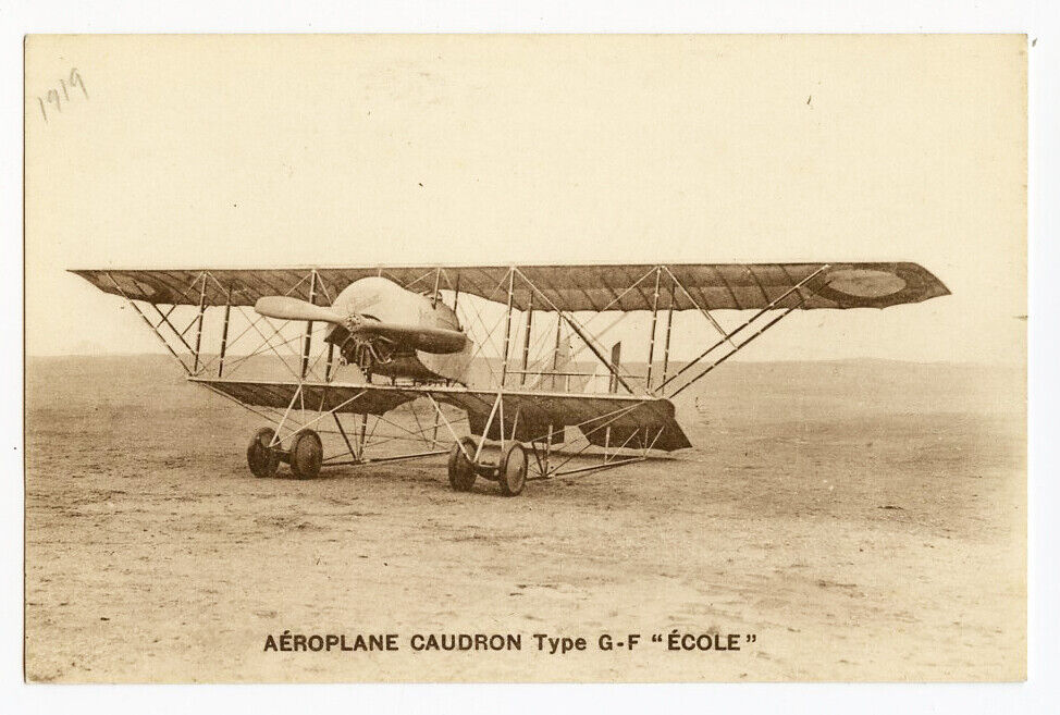c 1919 Aerolane Airplane CAUDRON BROTHERS photo postcard