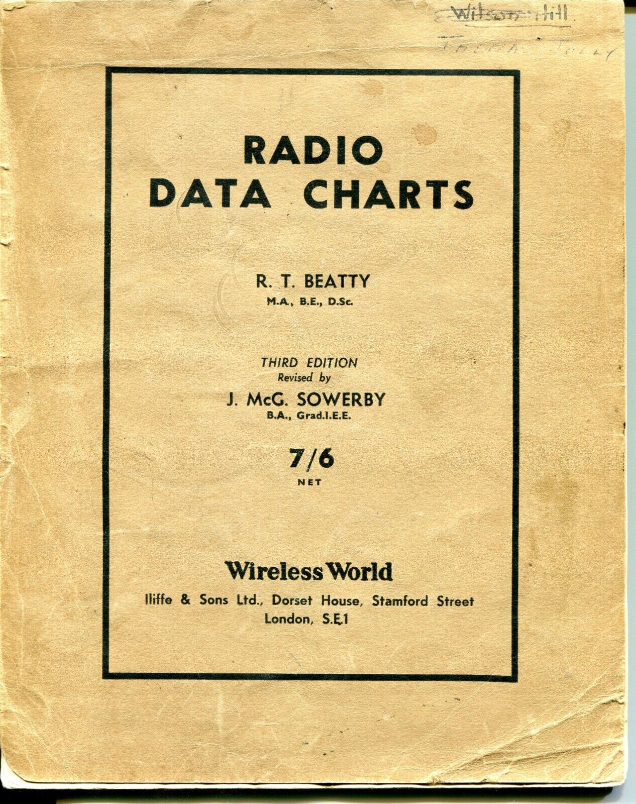 Wireless World Radio Data  Charts - May 1944