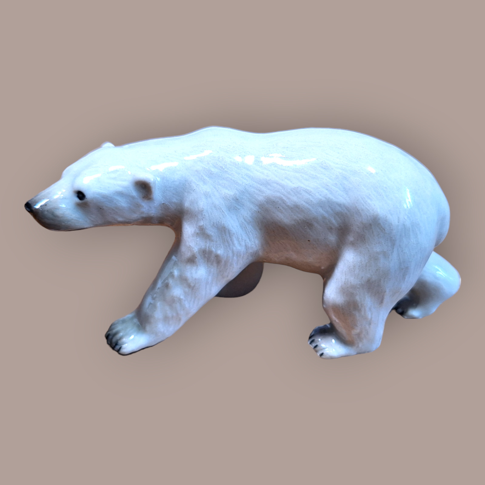 NORTHERN ROSE Polar Bear Walking Porcelain Miniature Figurine New  R001