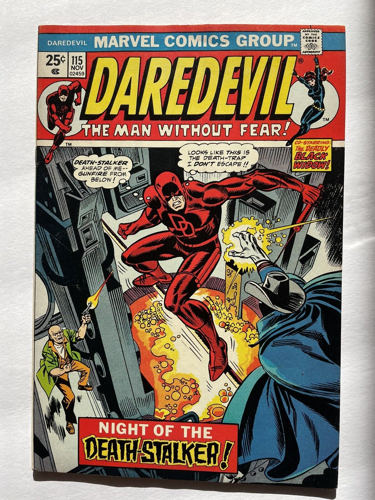 Daredevil #115 KEY -Hi-Grade  (MVS INTACT) Incredible Hulk #181 Ad