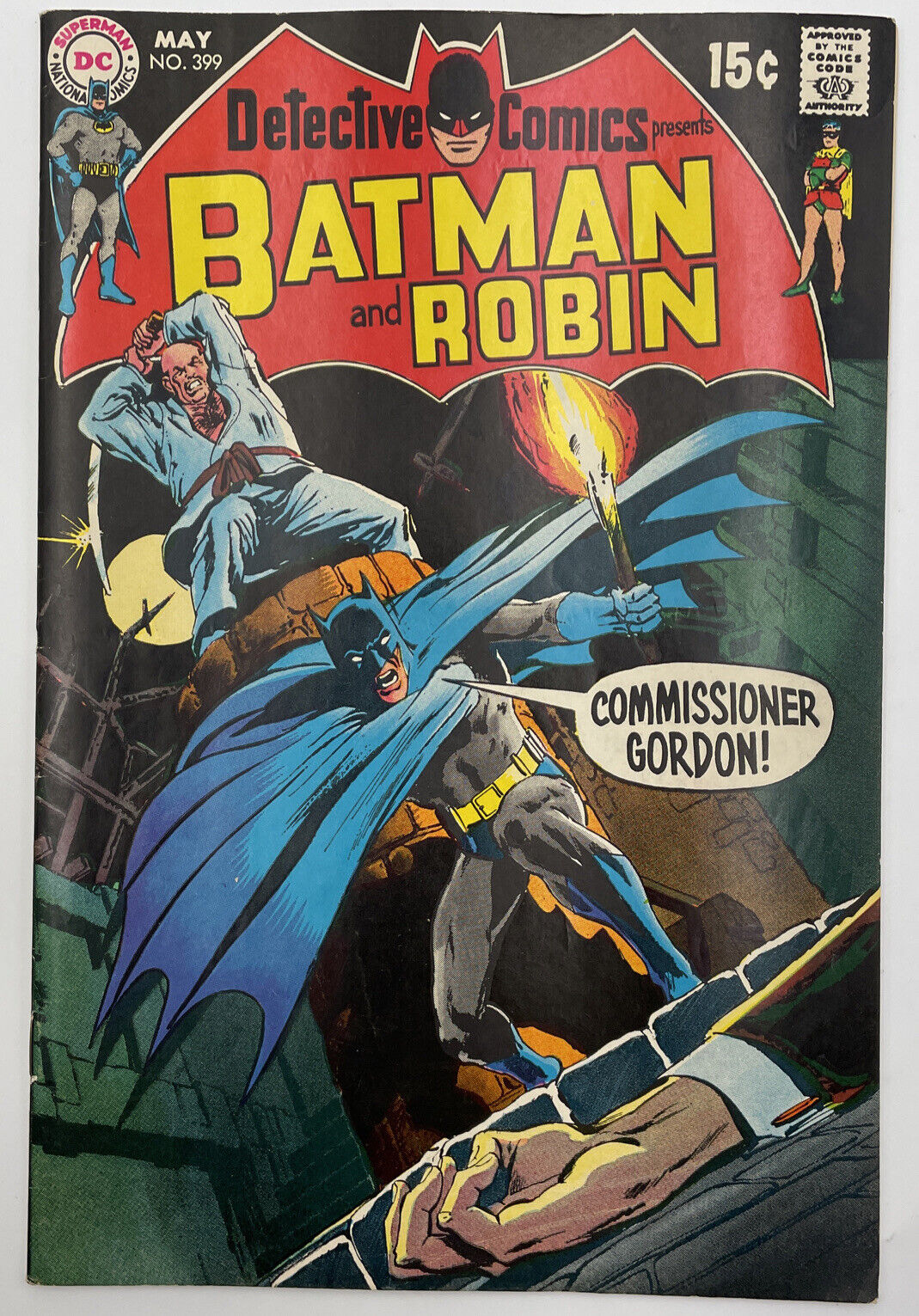 Detective Comics Book #399 DC Very Fine Neal Adams Cover Batman & Robin VF 1970