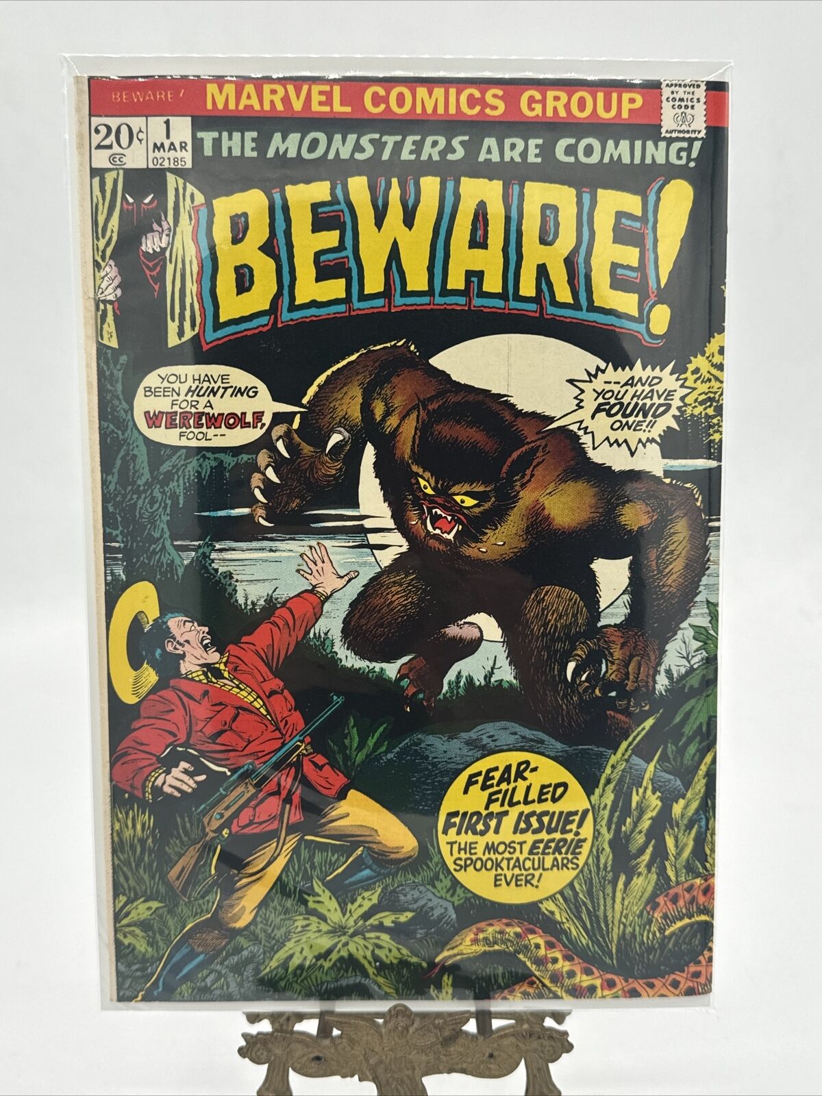 VINTAGE Beware The Monsters are Coming Marvel Comics 1973 #1 Horror Werewolf