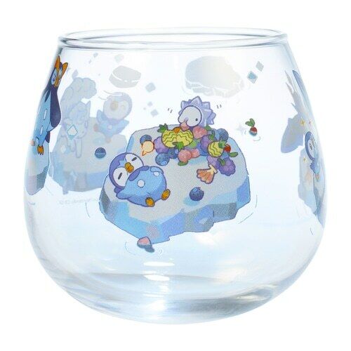 Pokemon Center Pochama’s daily life Piplup Swaying Glass cup Transparent ver.