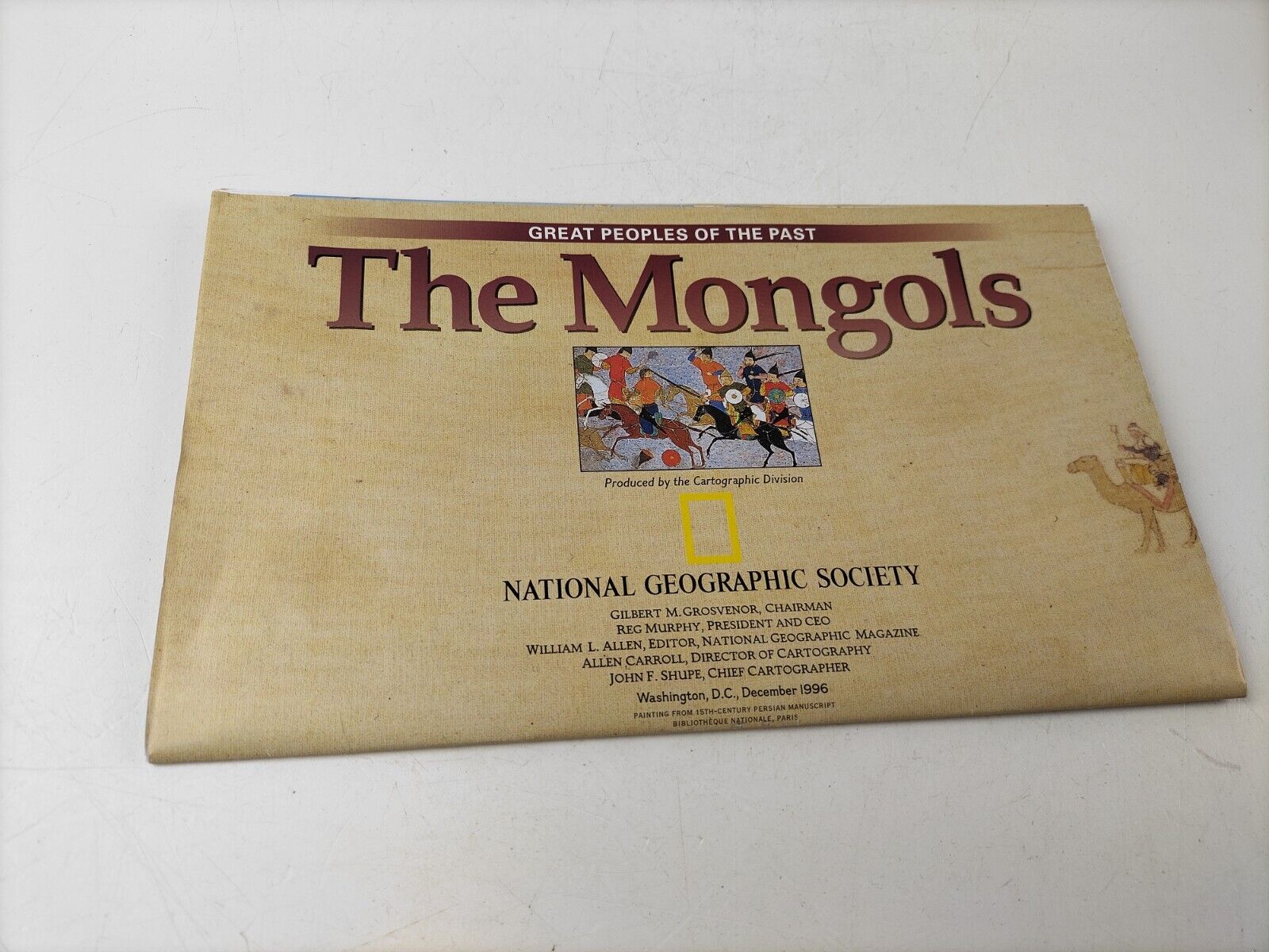 Vintage Great Peoples Of The Past The Mongols National Geographic Society Poster
