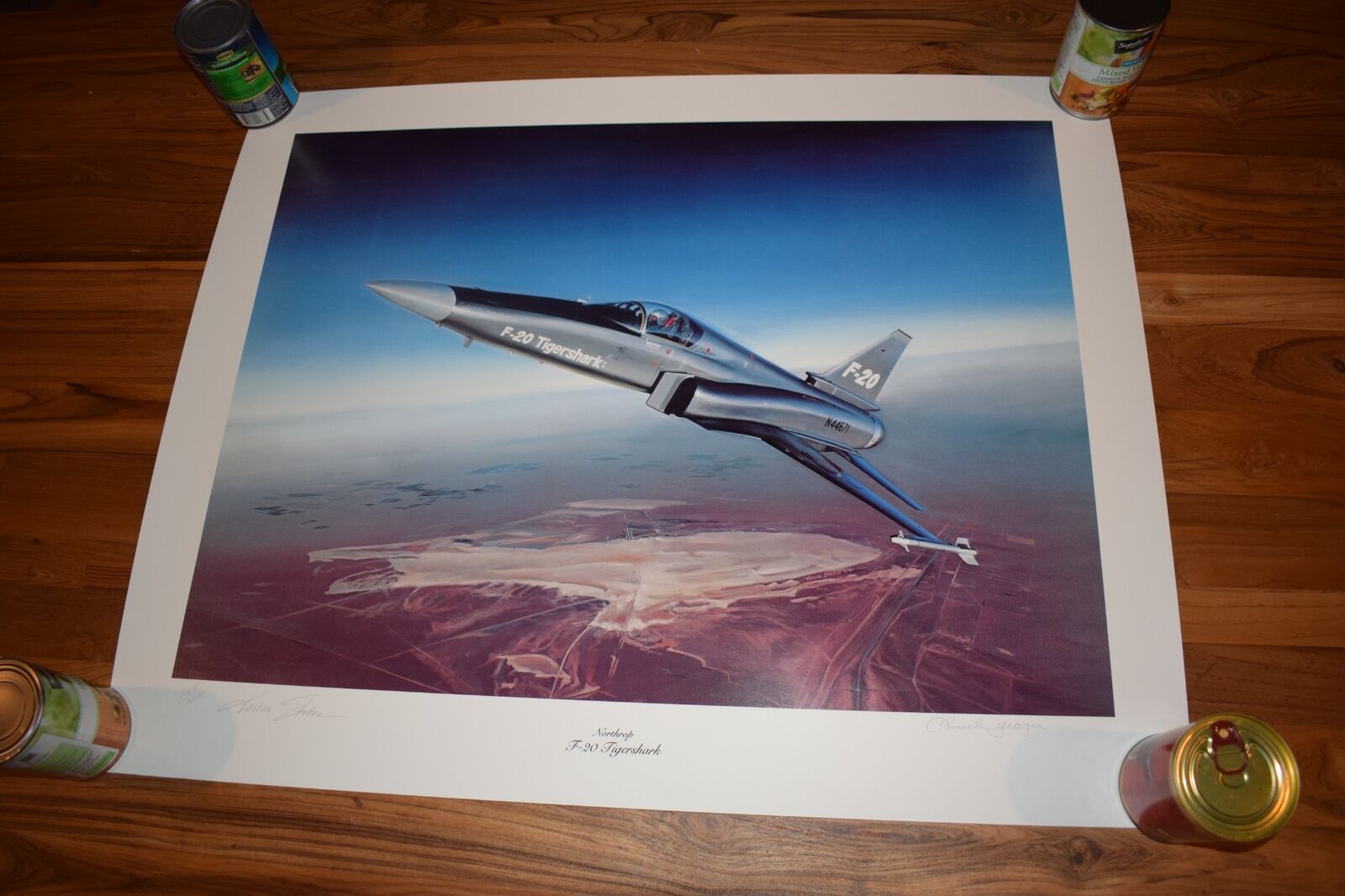 *TC*  NORTHRUP F-20 TIGERSHARK BY TERESA STOKES  SIGNED CHUCK YEAGER  (SPR8)