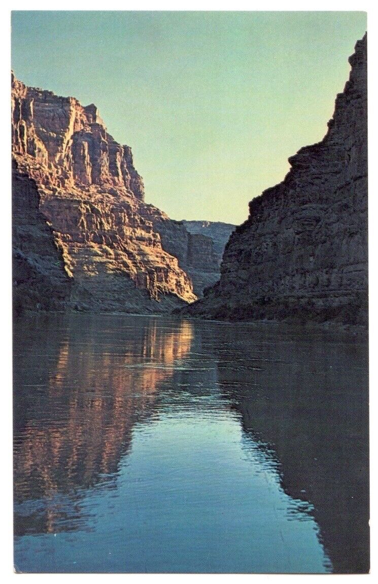 Lake Powell Utah c1950\'s Sunset in Cataract Canyon on Colorado River