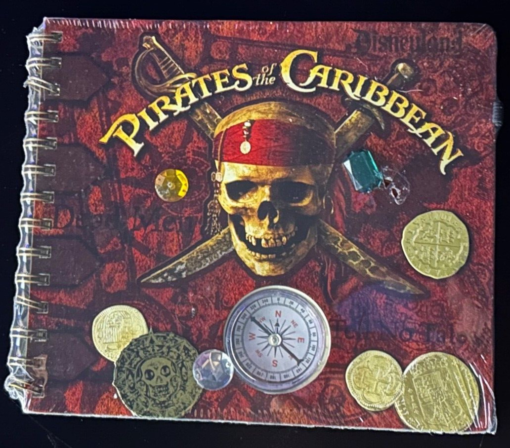 Disneyland Pirates of the Caribbean Compass and Autograph Book Plus Many Extras