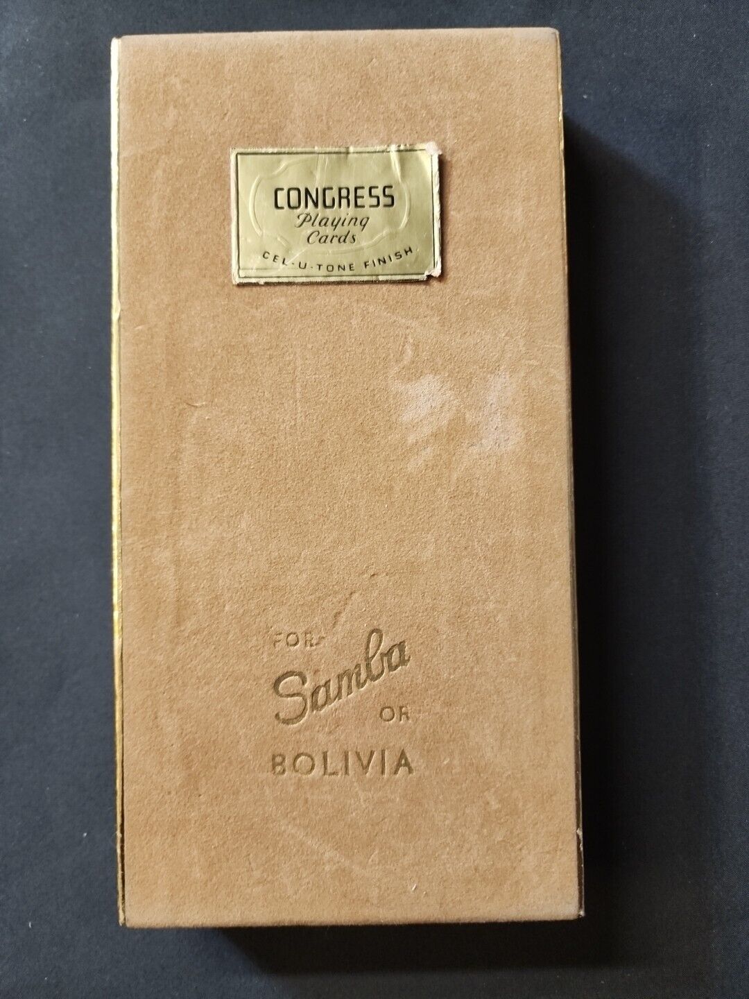 NEW SEALED Vintage Congress 3 Deck Playing Cards For Samba Or Bolivia Red Rose