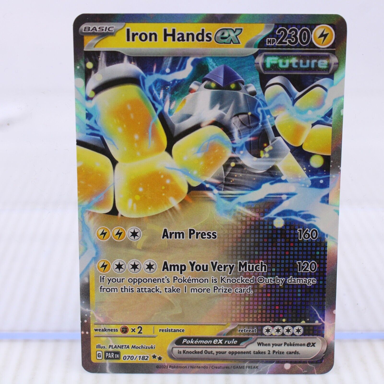 A7 Pokémon Card Scarlet & Violet Paradox Rift IRON HANDS ex Double Rare 070/182