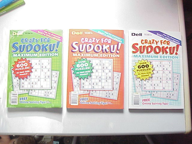 DELL CRAZY FOR SUDOKU Maximum Edition volume 28, 29 and 30