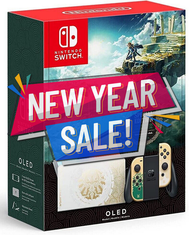 NEW Nintendo Switch OLED Model The Legend of Zelda Tears of the Kingdom Edition