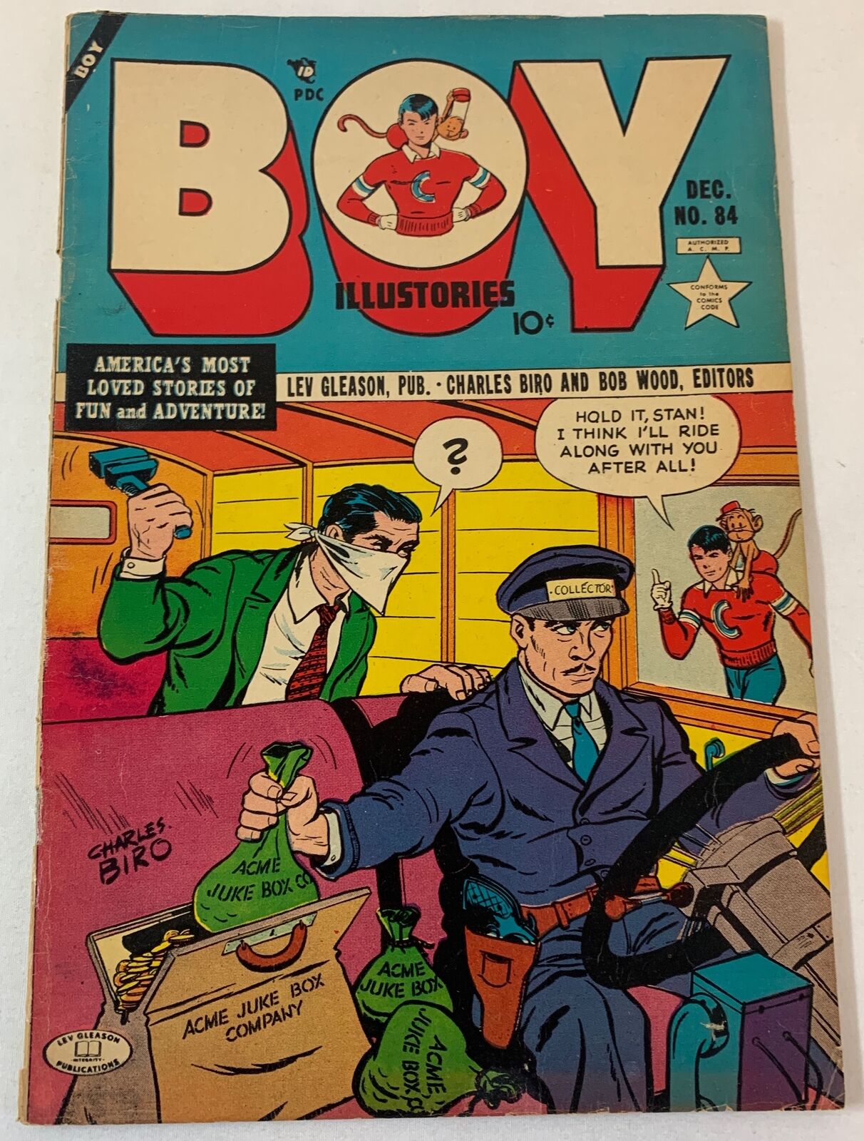 1952 Lev Gleason BOY ILLUSTORIES #84 ~ lower to mid-grade ~ Boy Comics 84