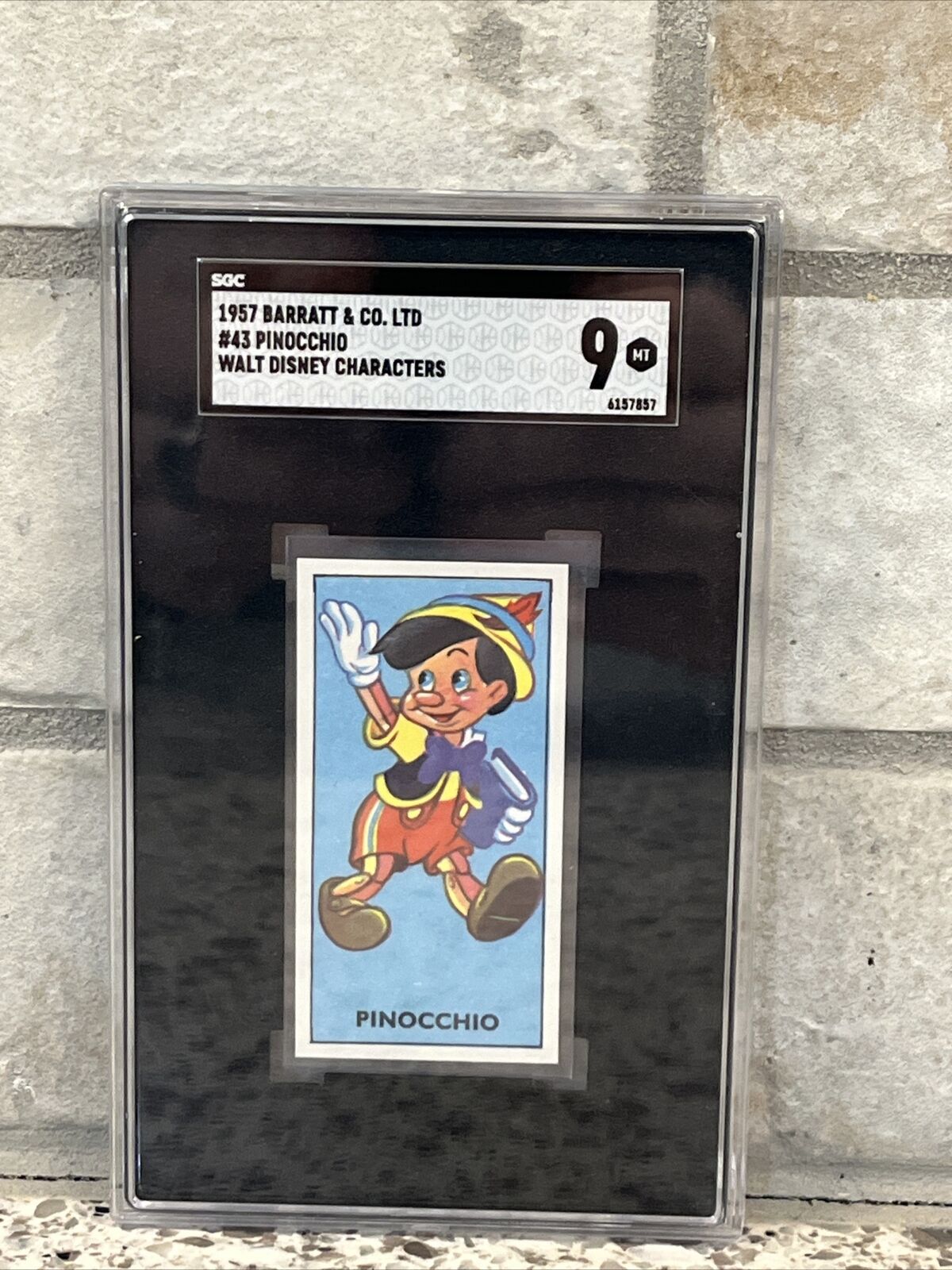 1957 Barratt & Co. Ltd Walt Disney Characters #43 Pinocchio SGC 9