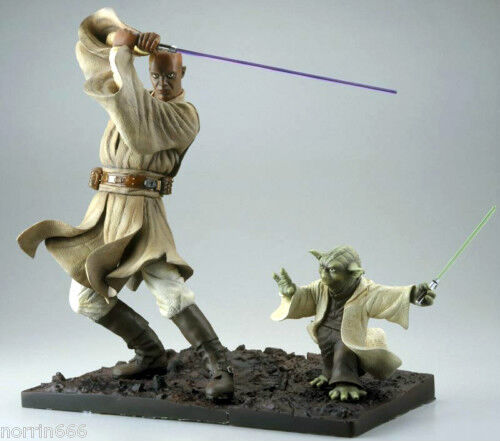 Yoda And Mace Windu Two Figures Snap-Fit Kotobukiya
