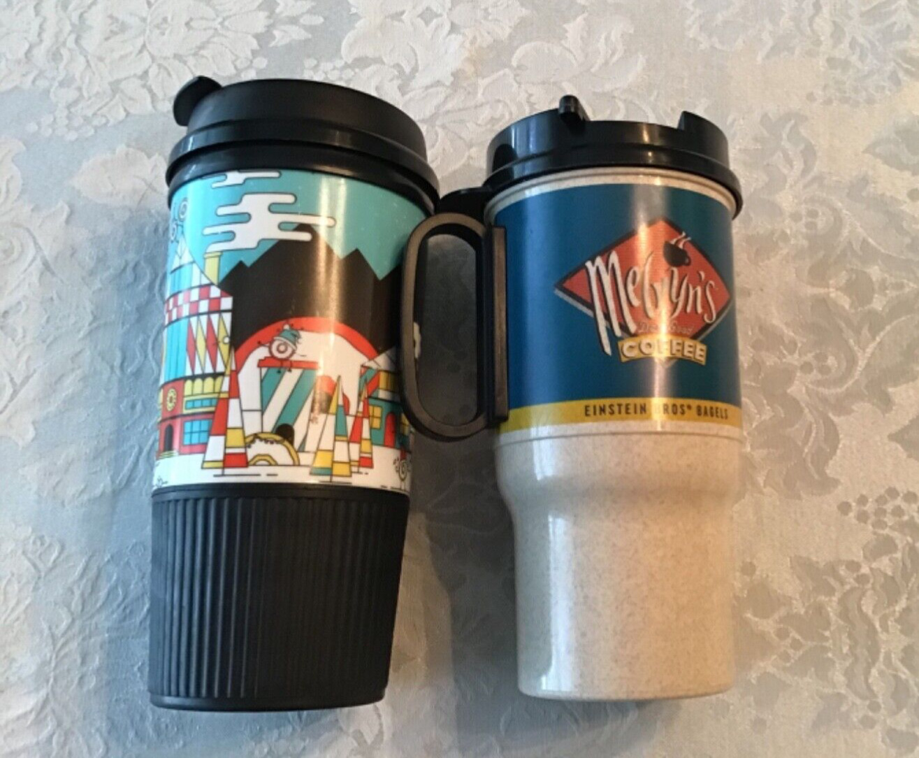 2 Einstein Bros. Whirley Cups