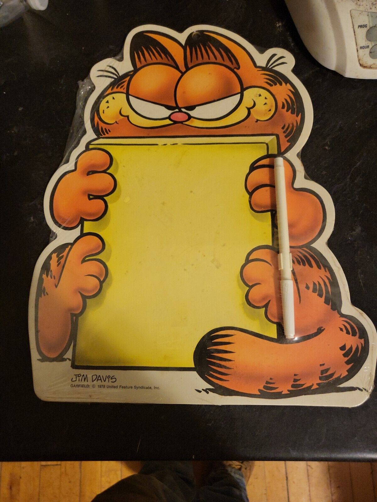 1978 Garfield Original Large (sealed) Dry Erase  Bulletin Board w/marker & Tray