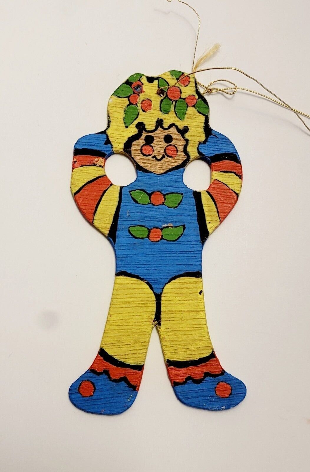 Vintage 1960s Christmas Ornament Gingerbread Man 3\