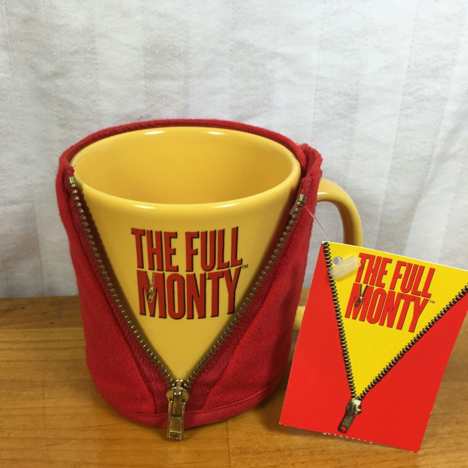 Full Monty Movie coffee mug cup and cozy 1998
