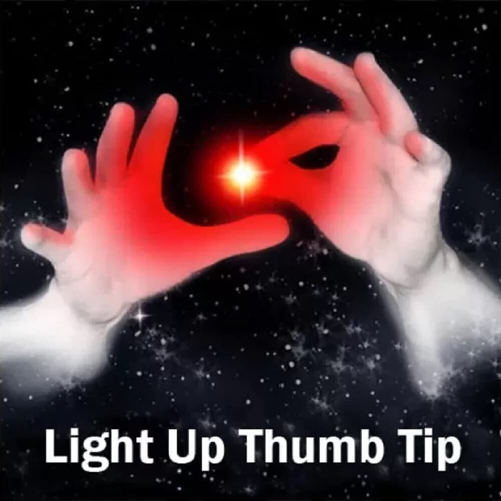 Magic Tricks Thumb Light Magic Light-up Finger Glow Illusion Magicians Prop T7