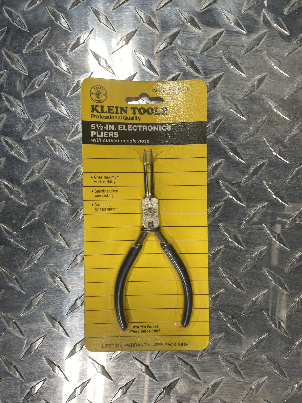 Klein Tools D338-5 1/2C Electronic Pliers 5 1/2” With Curve & Needle Nose