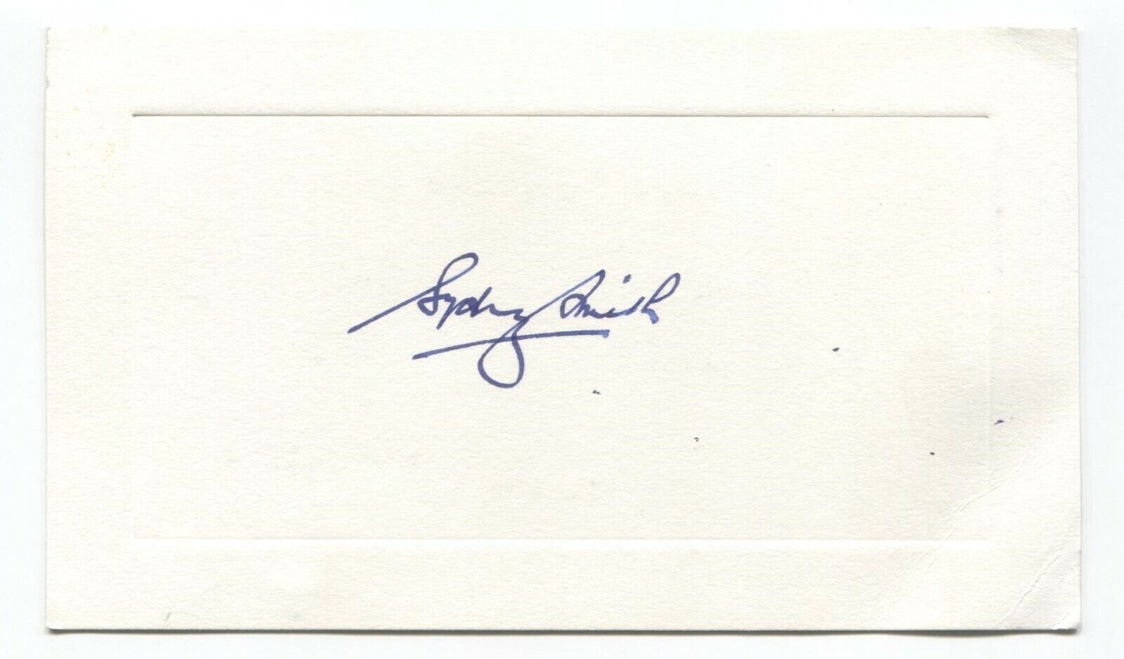 Sir Sydney Smith Signed Card Autographed Signature Forensic Expert Scientist