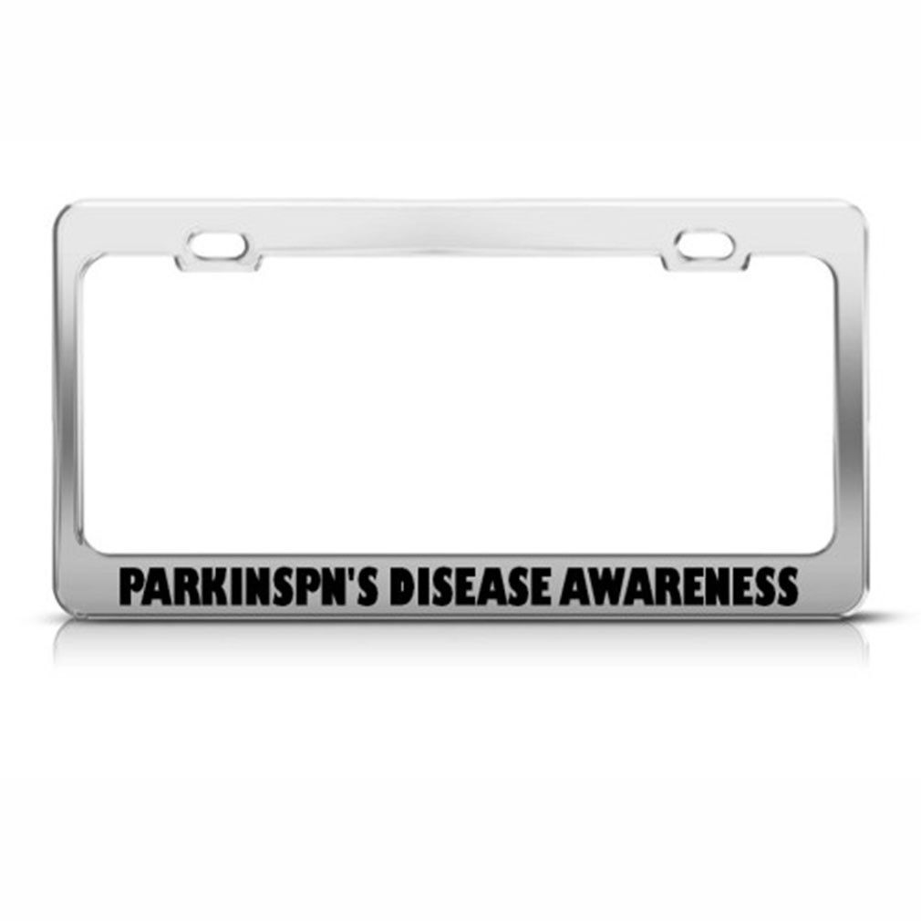 Parkinson'S Disease Awareness Steel Metal License Plate Frame