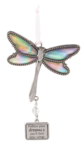 Ganz Dragonfly Follow your  Dreams you will find your Wings Ornament